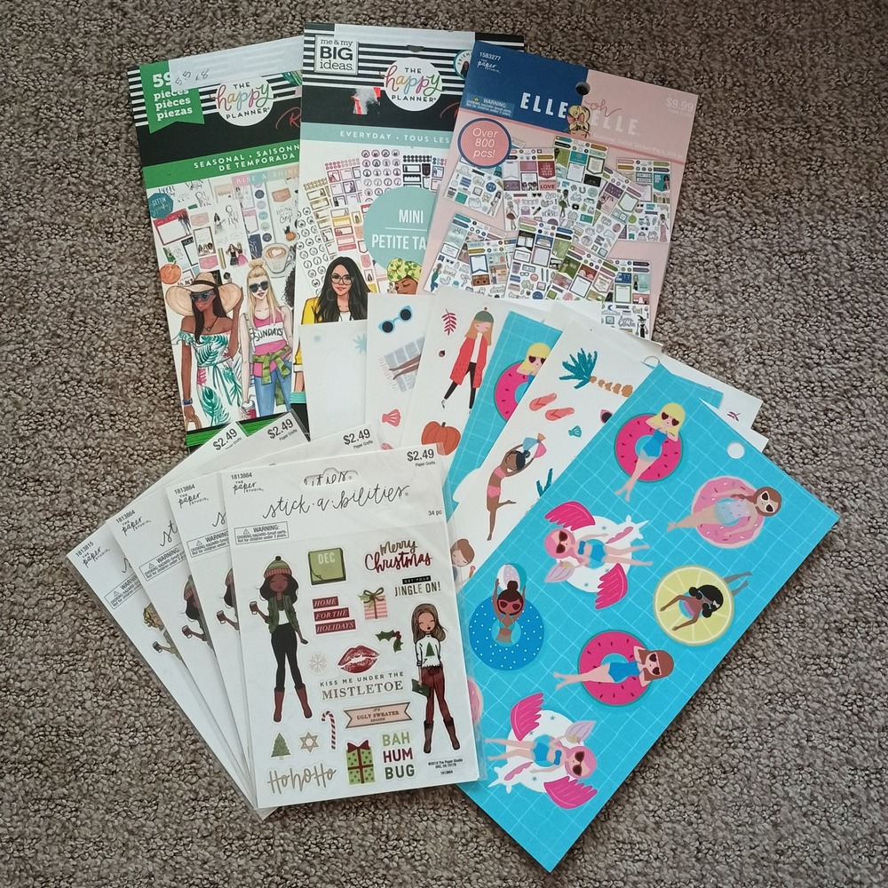 Happy Planner Rongrong Sticker Lot Seasonal Everyday Elle Oh Elle Paper Studio